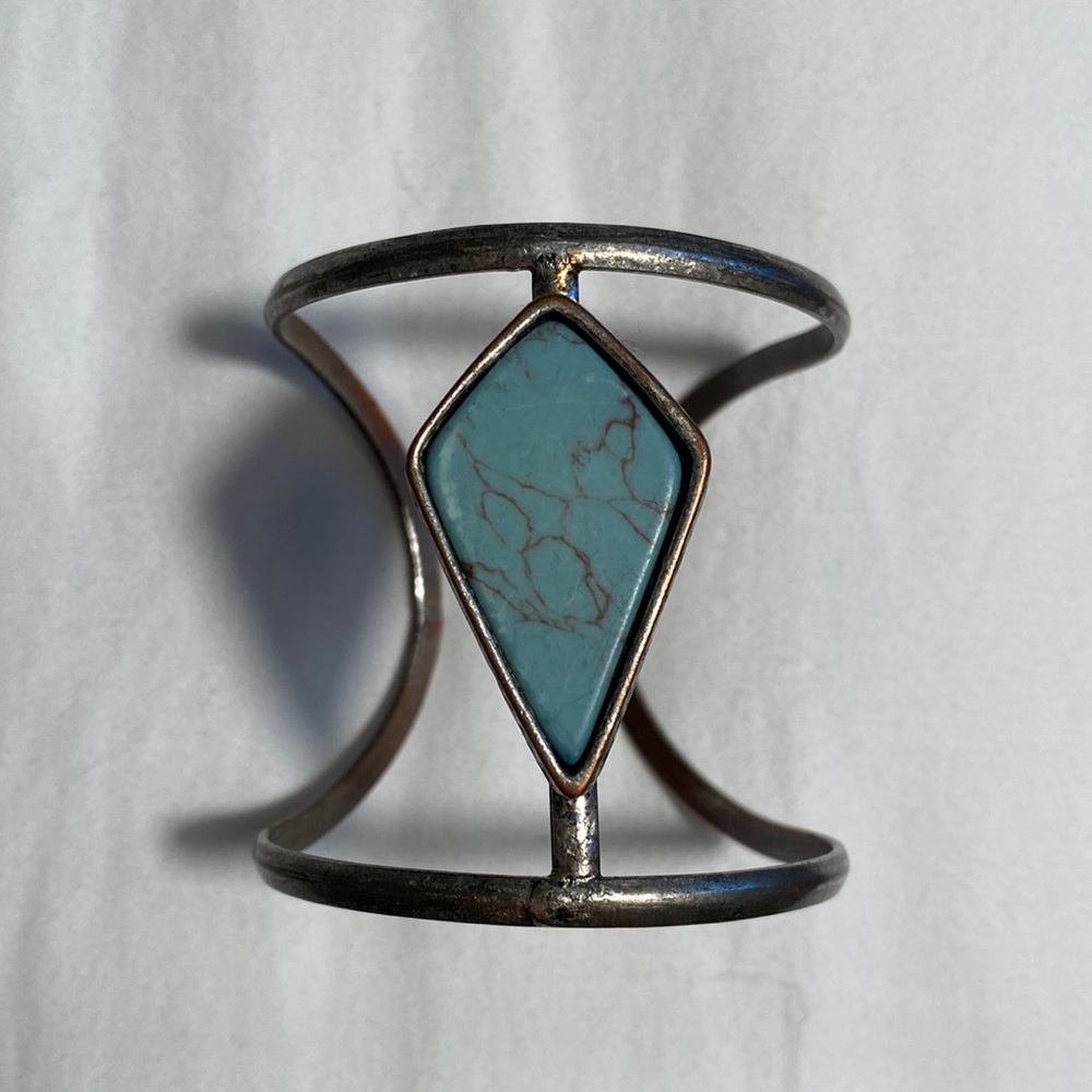 Silver/turquoise bracelet